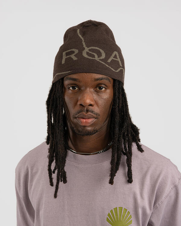 ROA Logo Wool Beanie | RBUW288YA12-BRW0001 | AFEW STORE